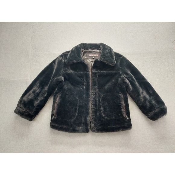 Urban Republic Collection Jackets & Blazers - Urban Republic Collection Women Faux Fur Jacket M Black Full Zip Cozy Outdoor
